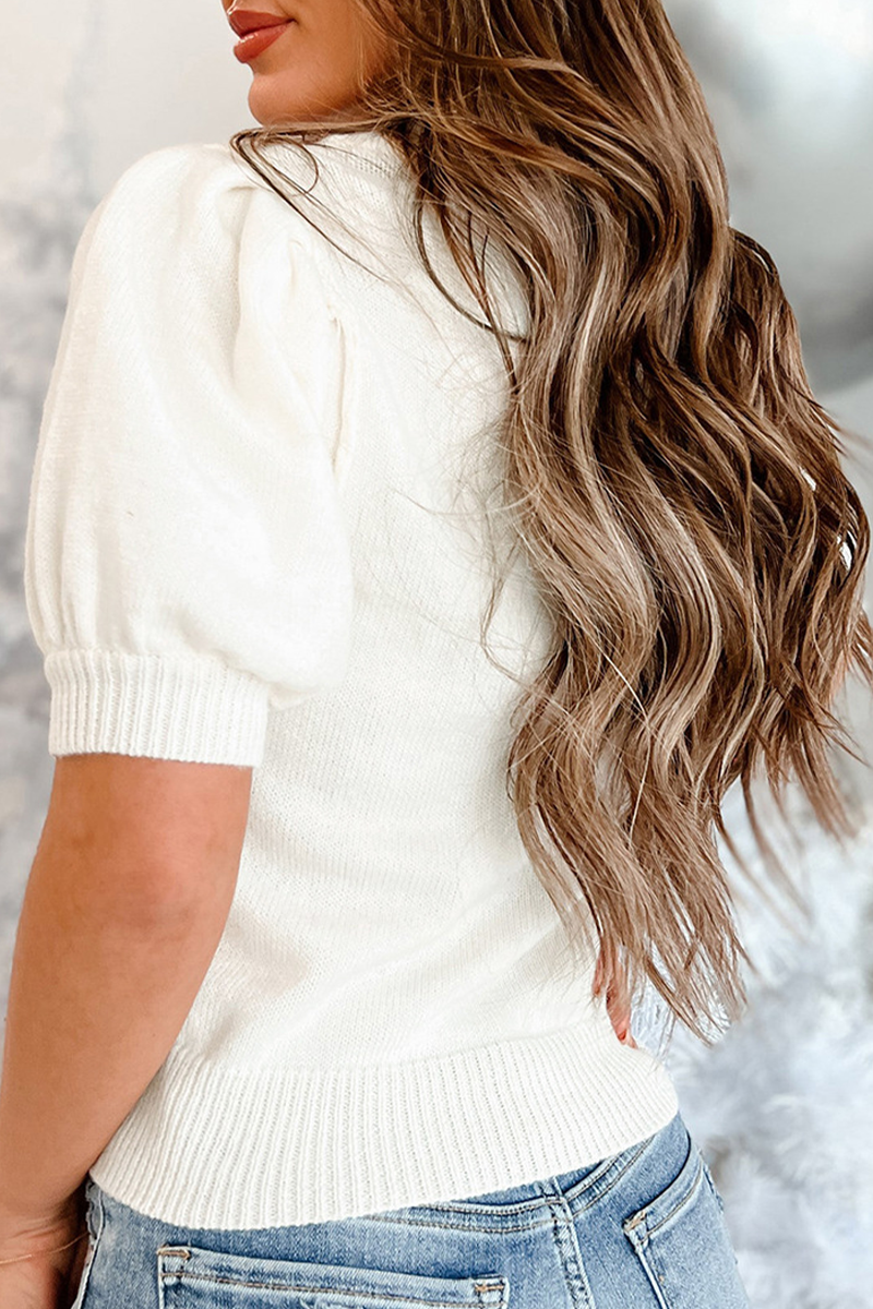 Casual Turtleneck Sweater with Christmas Tree Sequin Patchwork