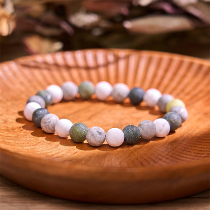 Buddha Stone Various Crystals Malachite Lazurite Lapis Lazuli Hemimorphite Calmness Bracelet