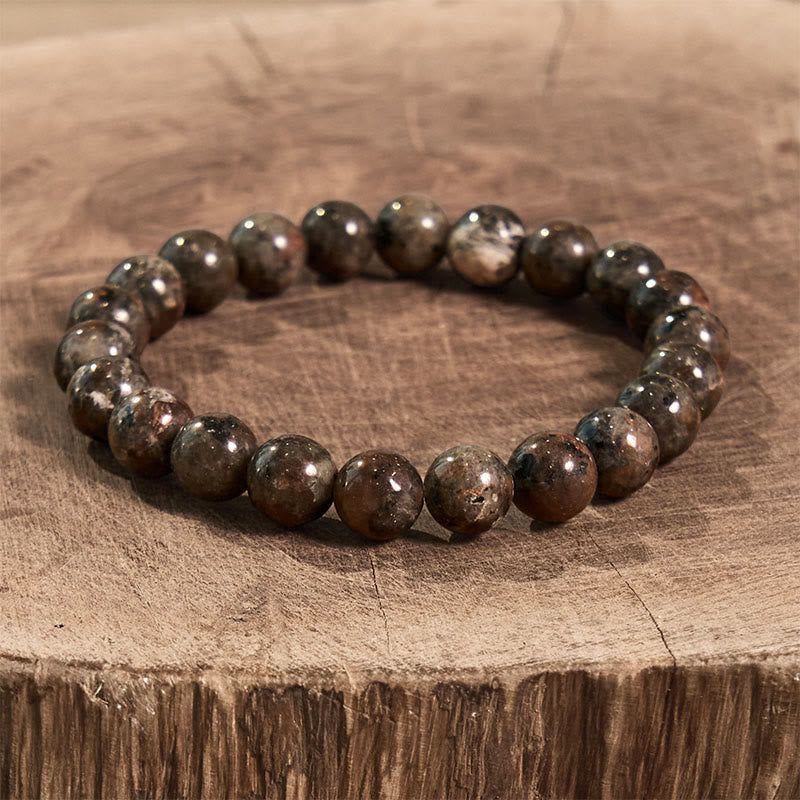 Buddha Stone Various Crystals Malachite Lazurite Lapis Lazuli Hemimorphite Calmness Bracelet
