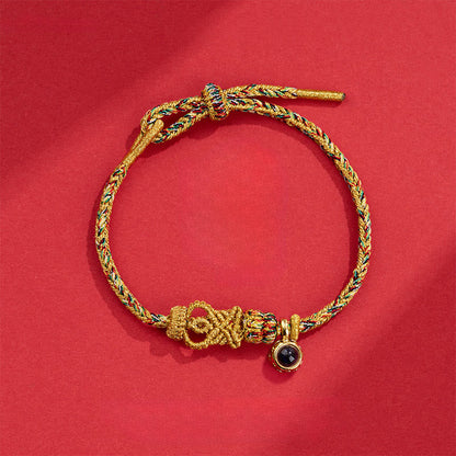 Buddha Stones String Projection Stone Hand-woven Buddha Knots Connection Bracelet