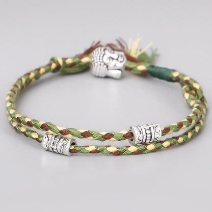 Buddha Stones Head Serenity String Bracelet