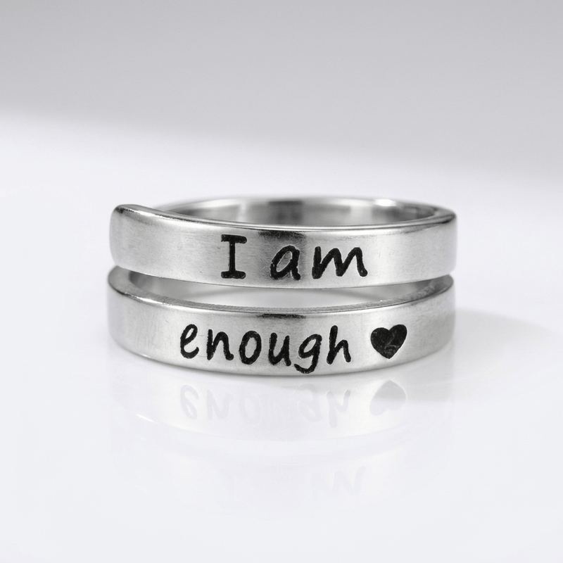 I Am Enough Ring - (adjustable)