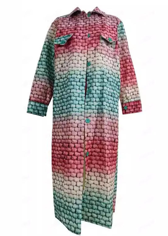 Style Pink Peter Pan Collar Pockets Woolen Coat Fall