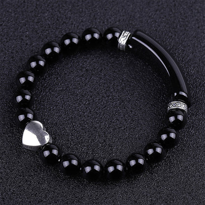 Buddha Stones Natural Crystal Beads Heart Bracelet