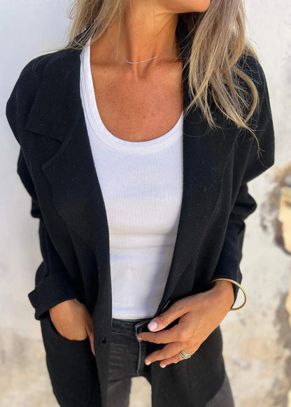 Khaki Peter Pan Collar Pockets Coats Fall