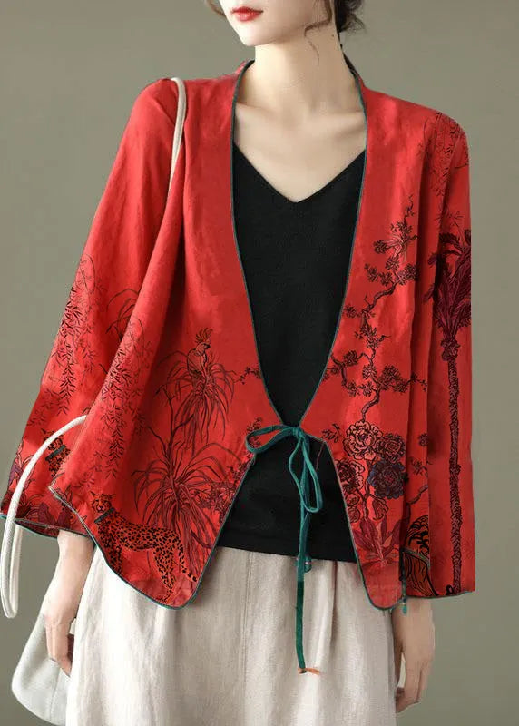 Green Cashew Embroidered Long Sleeve Linen Shirt