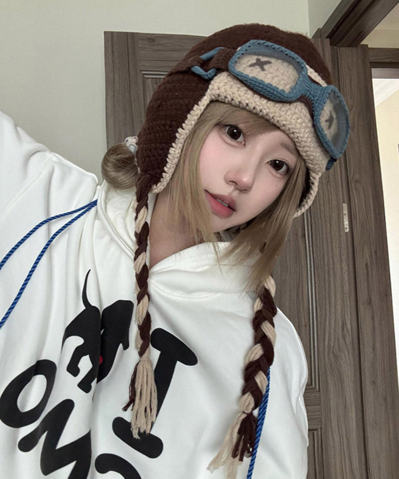 Coffee Versatile Knit Boonie Hat