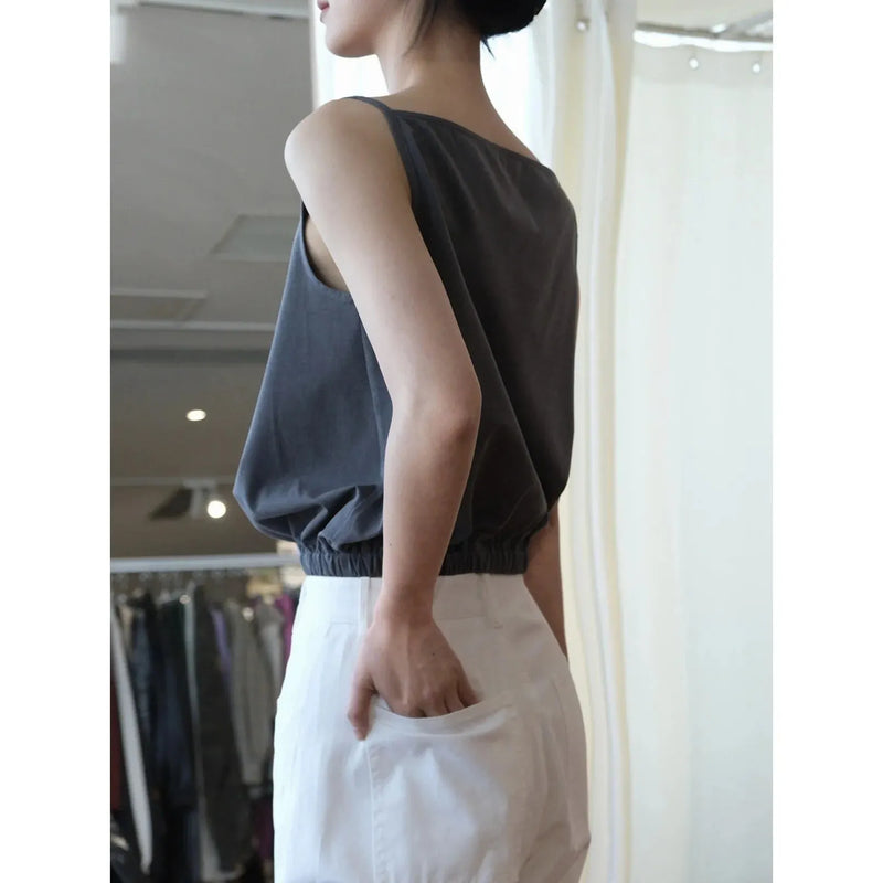 Summer One Line Neck Suspended Tank Cool and Comfortable Top