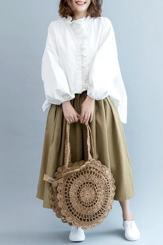 Cotton Shirt Fall Tops