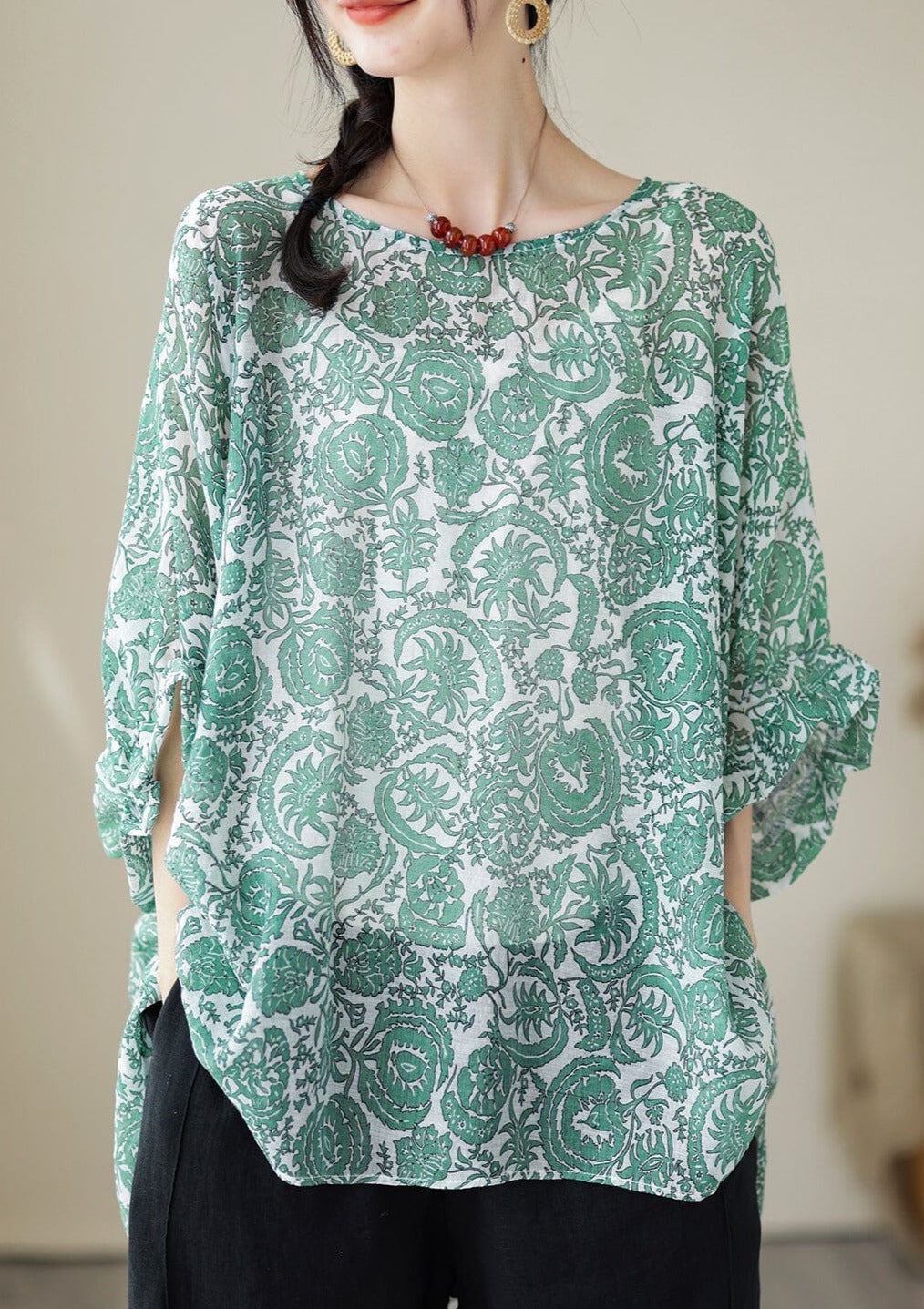 Summer Loose Retro Tops