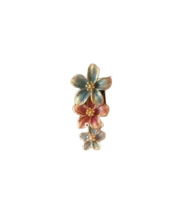Rainbow Metal Alloy Drip Glaze Drop Earrings