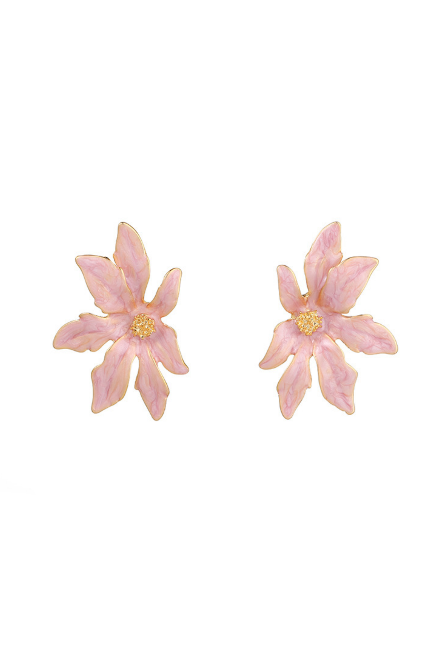 Enamel Stud Earrings