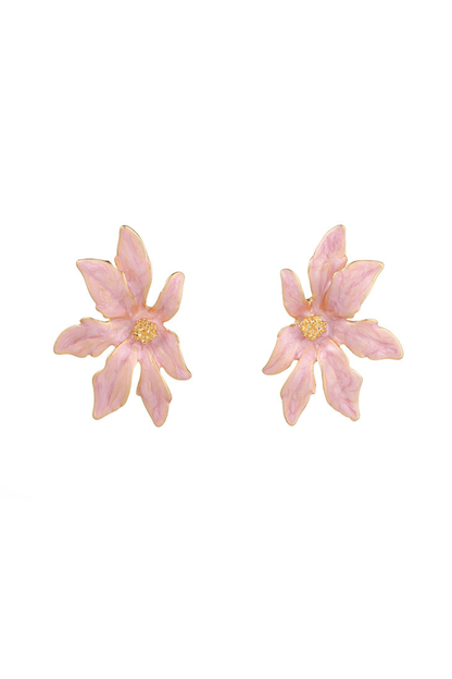 Enamel Stud Earrings