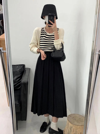 Pleated Skirt A-line Skirt