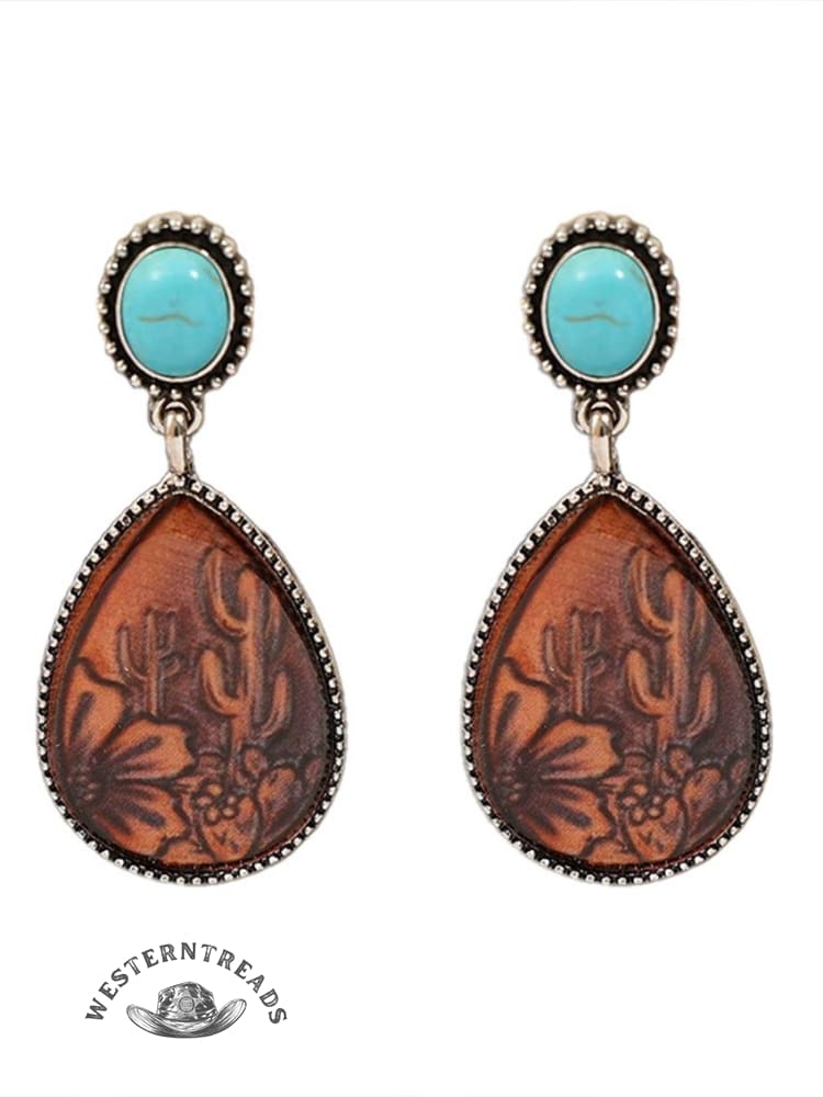 Retro Waterdrop Stud Earrings