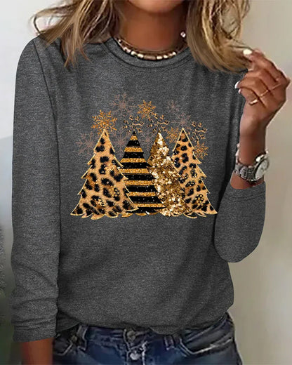Long Sleeves and Christmas Tree Graphic