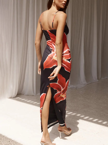 Abstract Unforgettable Print Maxi Dress
