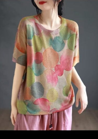 Stylish Print Cotton Summer Tops