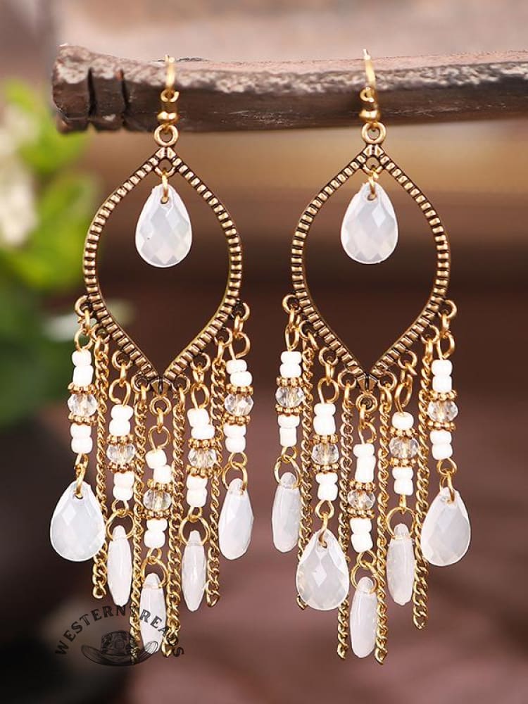 Water Drop Chain Earrings
