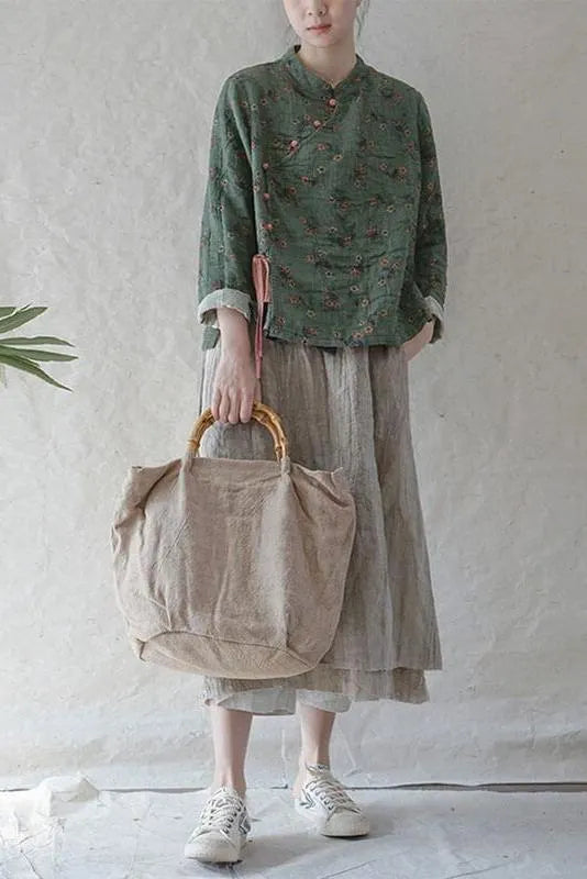 Limited Stock- 100% Cotton Retro Lace-up Sweatshirt