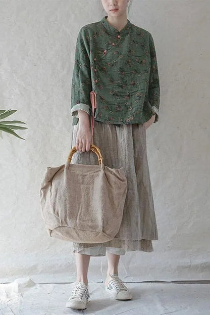 Limited Stock- 100% Cotton Retro Lace-up Sweatshirt