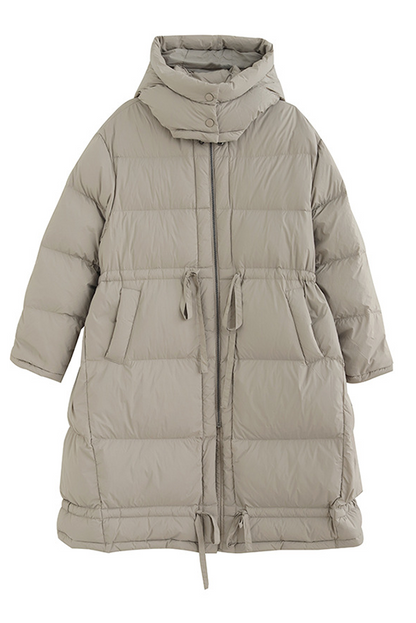 -winter White Duck Down Long Down Jacket