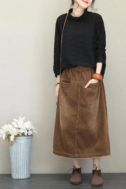 Half High Neck Fleece Loose Tops for Autumn