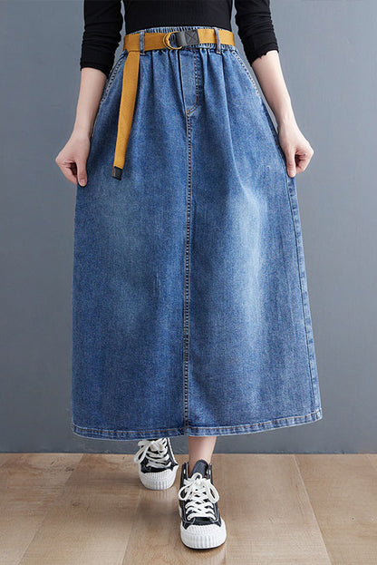 - Denim Skirt
