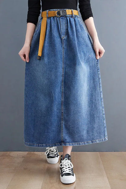 - Denim Skirt