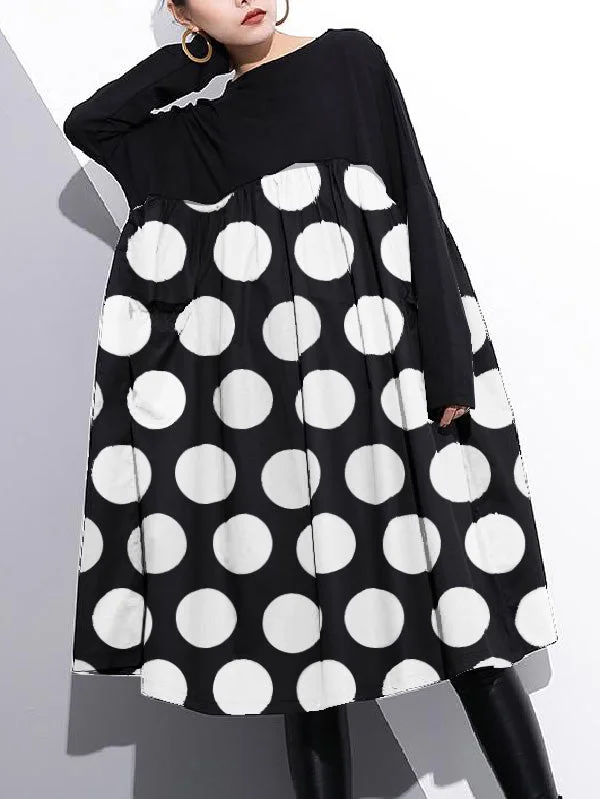 Purple Shift Dress Cotton Clothing Dress