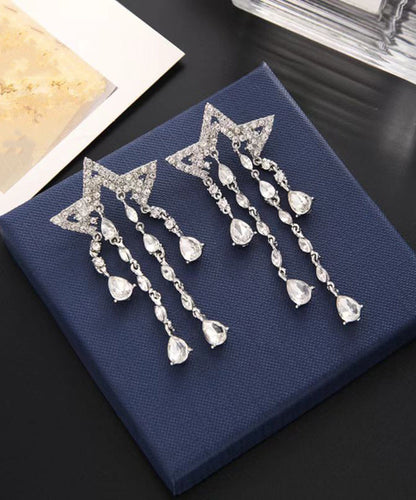 Tassel Earrings Meteor Zircon Long Exaggerated