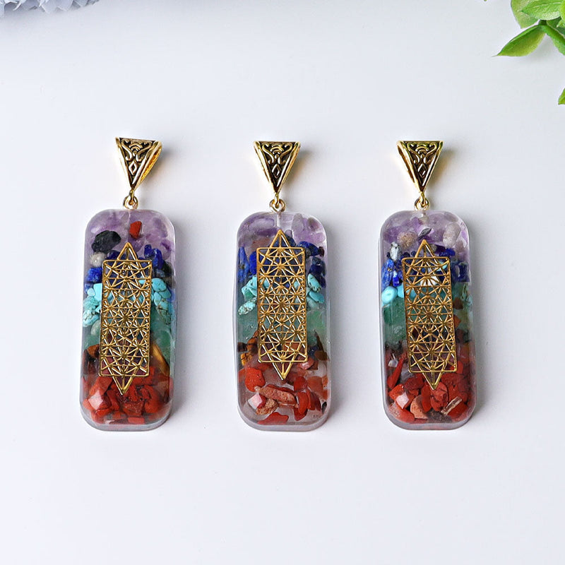 2.2 Inch Chakra Pendant for Spiritual Protection