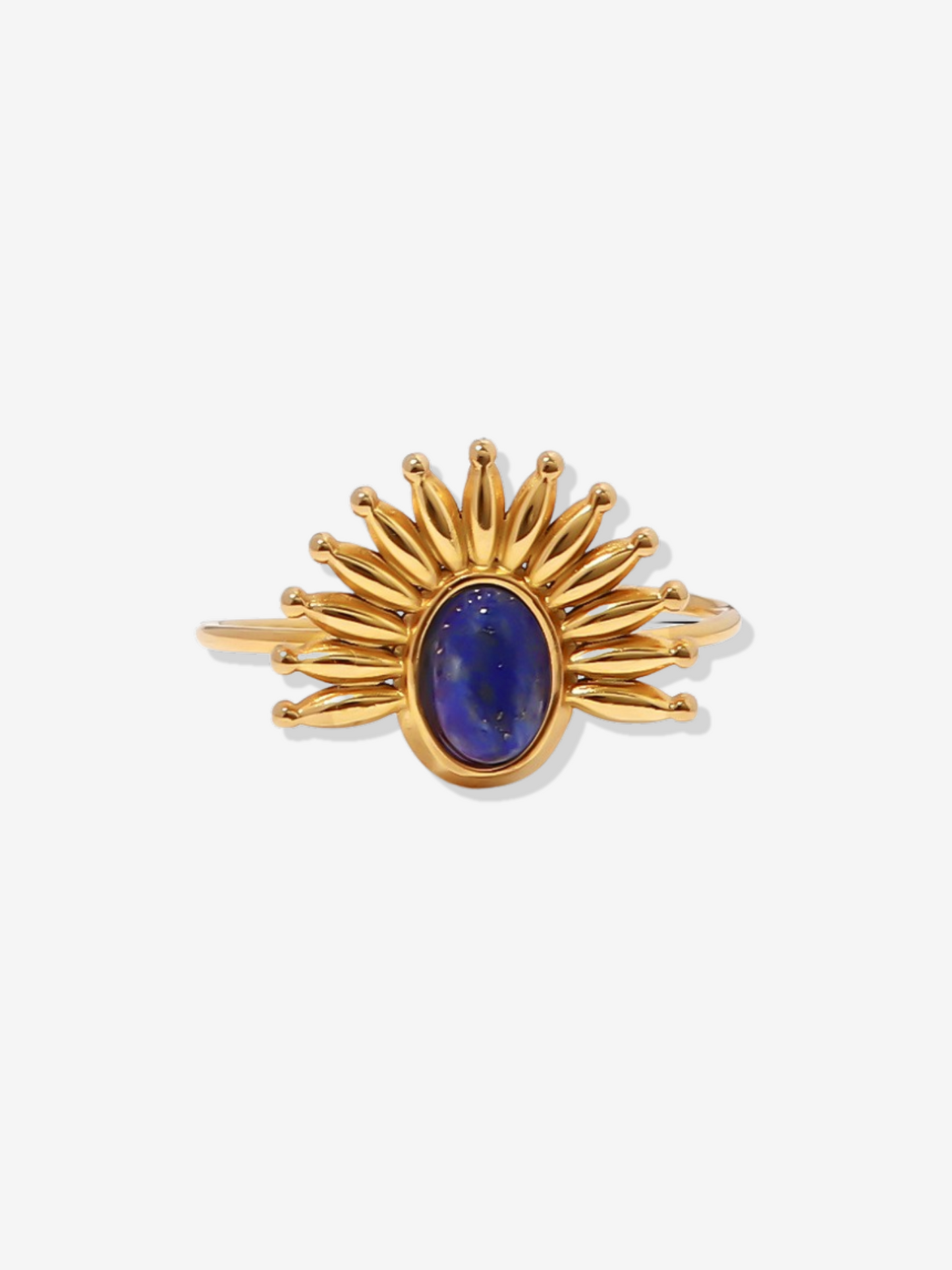 Luna Lapis Lazuli Adjustable Ring Set