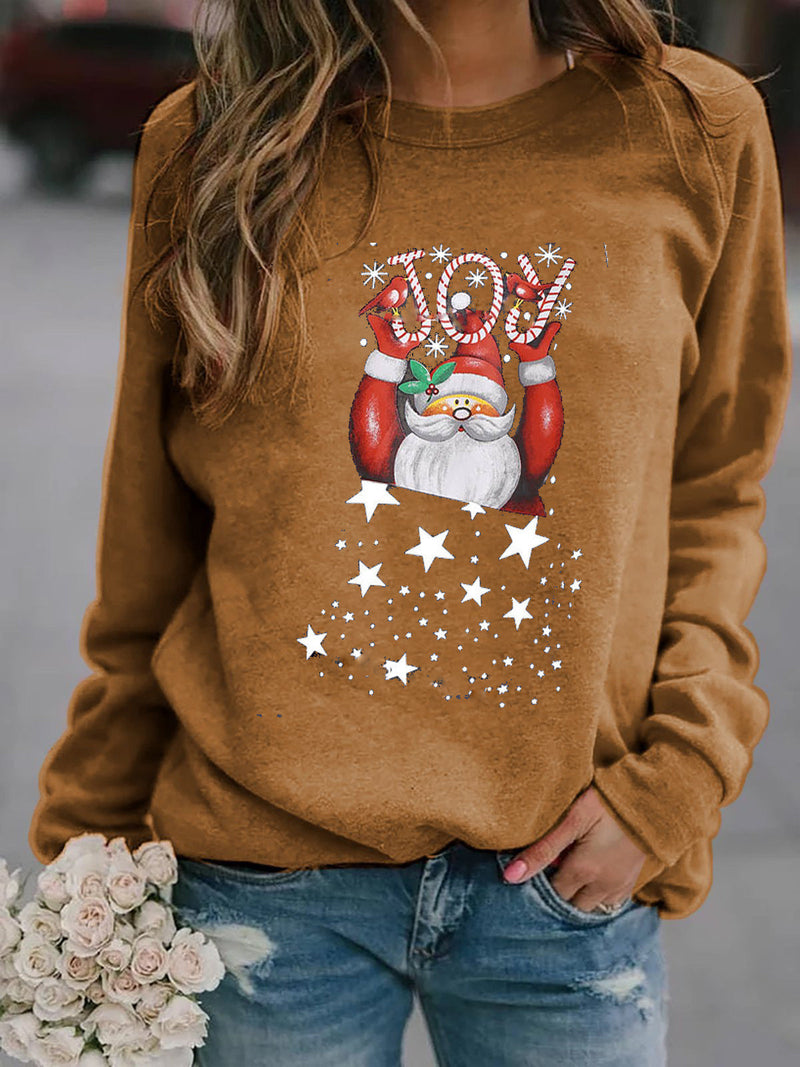 Women's Sweatshirt with Festive Christmas Motif R&B