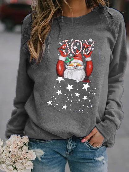 Women's Sweatshirt with Festive Christmas Motif R&B