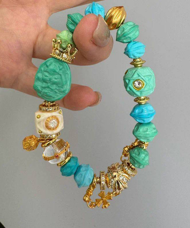 Alloy Zircon Mermaid Princess Charm Bracelet