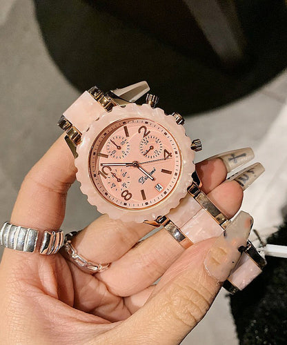 Boutique Colorblock Sapphire Crystal Patchwork Watch