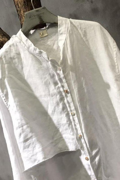 Limited Stock- Stand Collar Long Sleeve Splicing Shirt