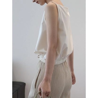 Summer One Line Neck Suspended Tank Cool and Comfortable Top