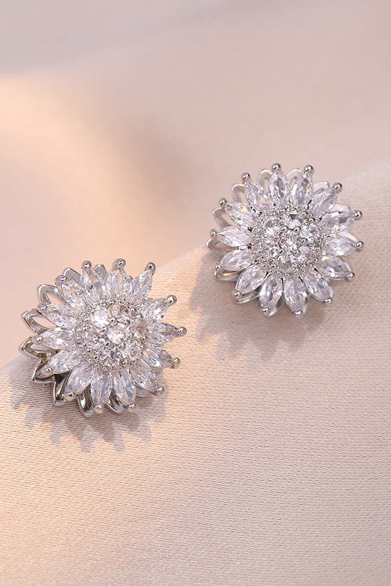 Sunflower Diamond Earrings