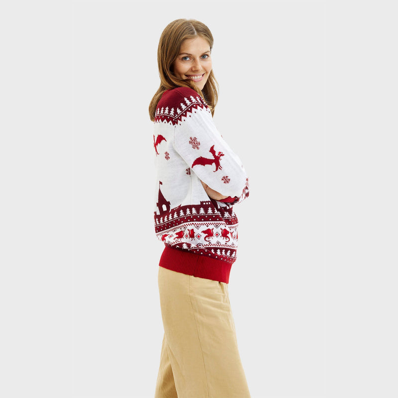 Santa Claus Is Coming Christmas Sweater Women's