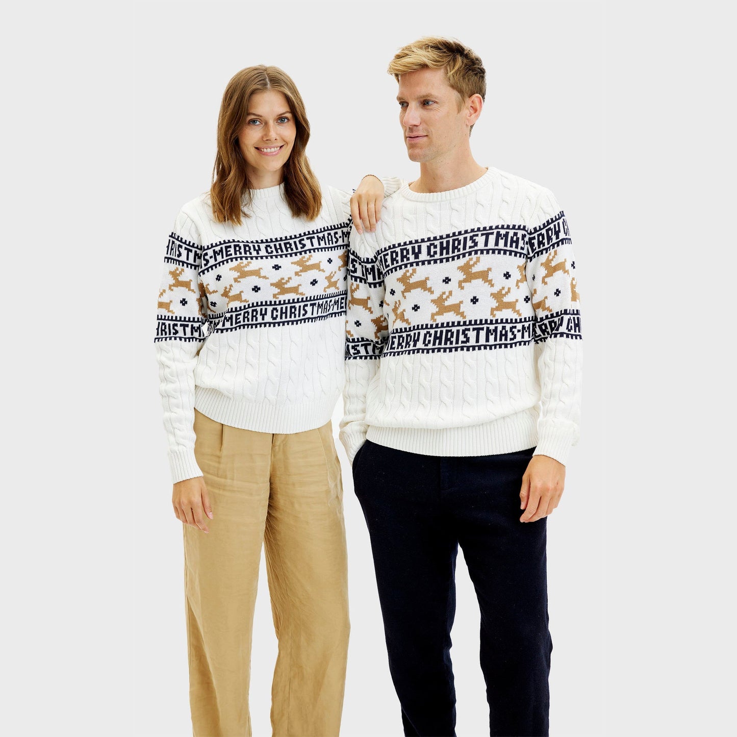 The Elegant Christmas Sweater White Women's