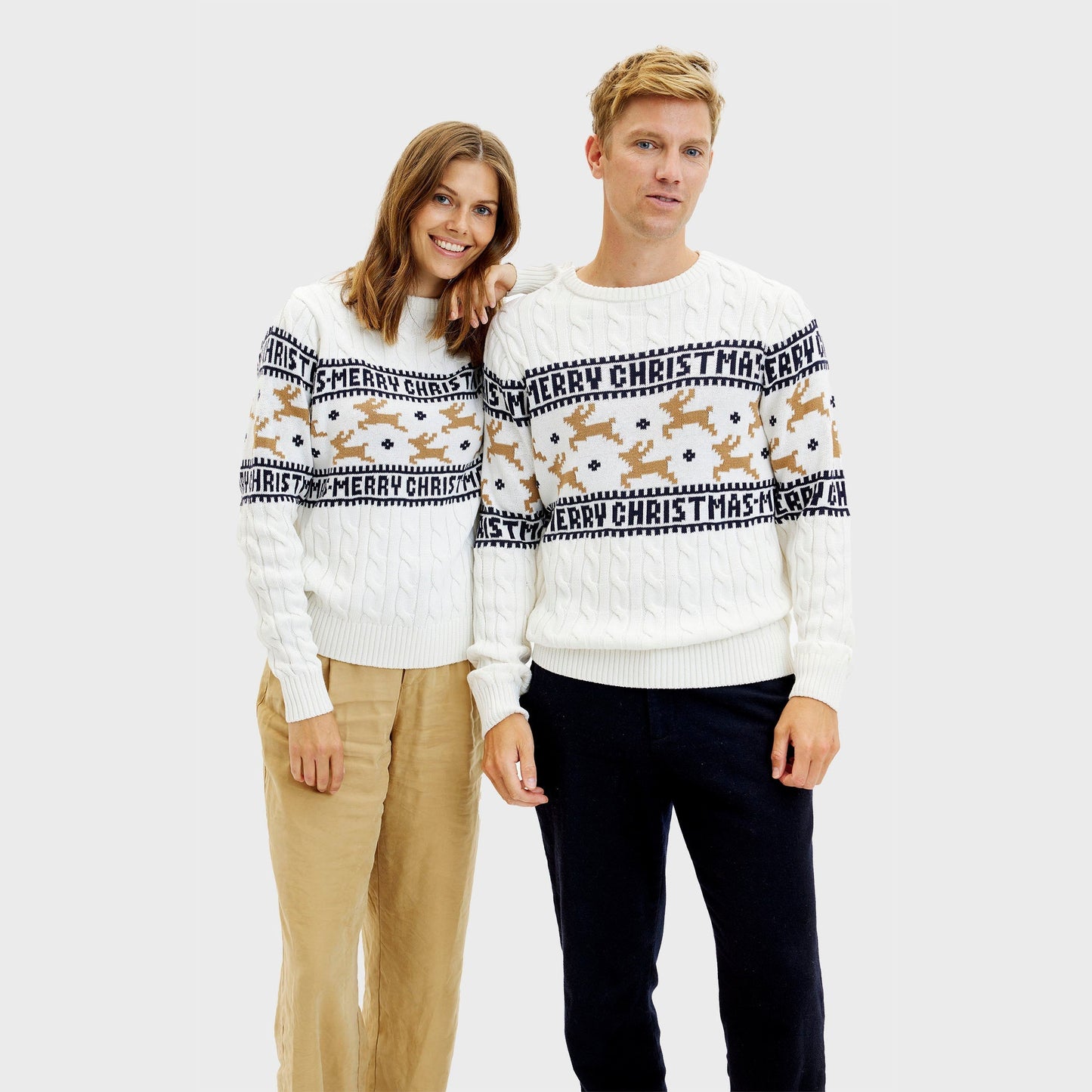 The Elegant Christmas Sweater White Women's