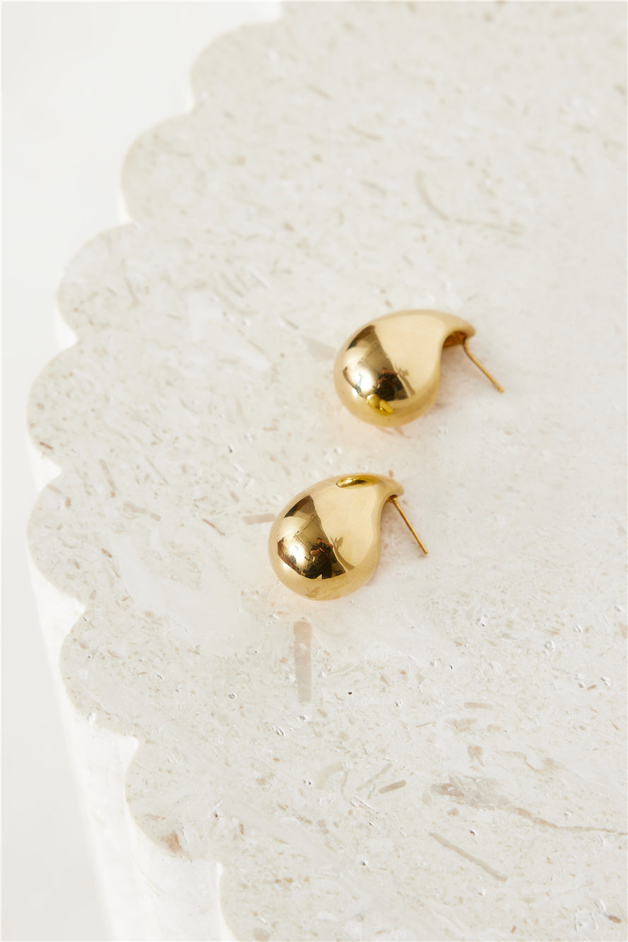 18k Gold Plated Dates at Night Earrings Gold