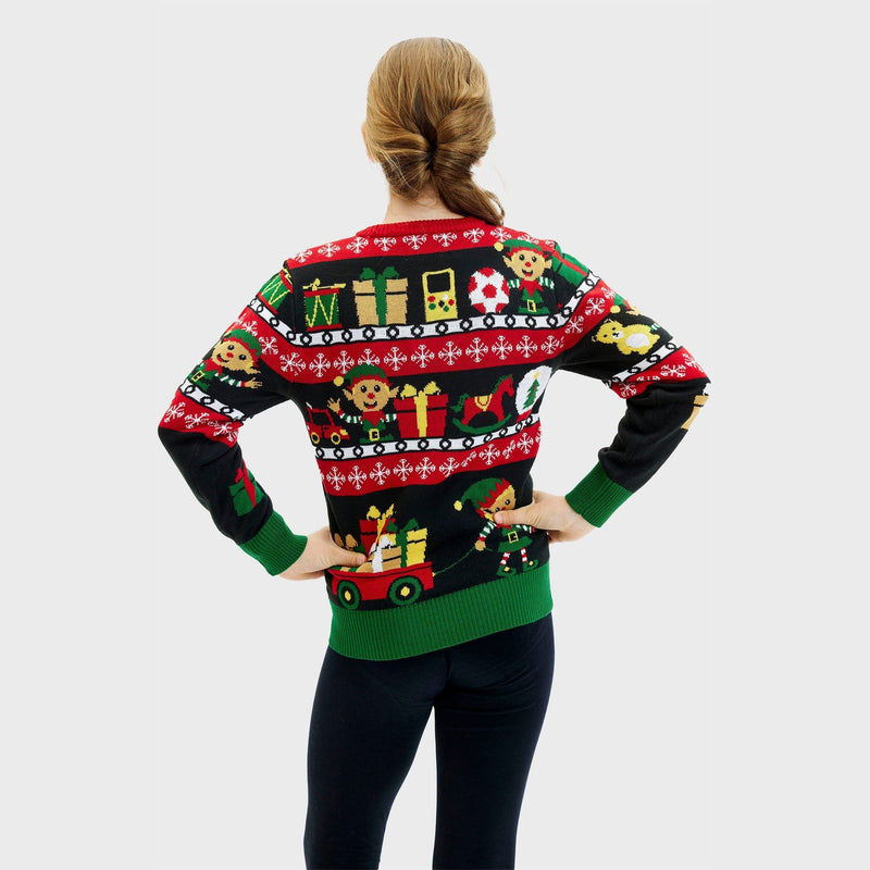 Santa's Workshop Christmas Sweater Kids