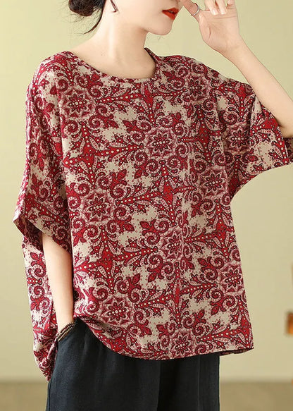 Black Print T Shirt Summer