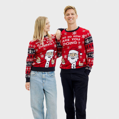 Ho Ho How Are You Christmas Sweater Women's