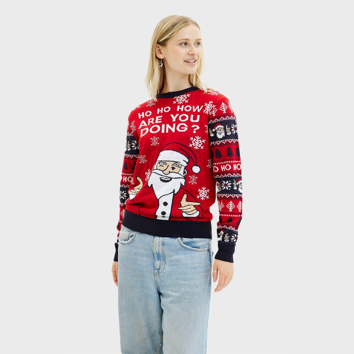 Ho Ho How Are You Christmas Sweater Women's