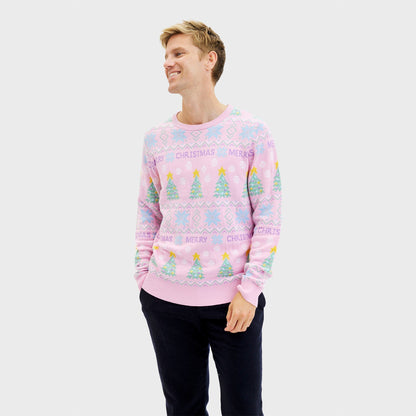 The Pink Christmas Sweater Men's