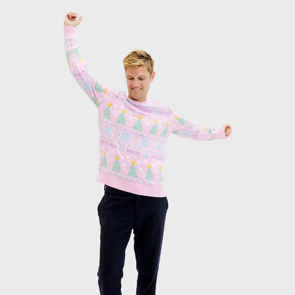 The Pink Christmas Sweater Men's